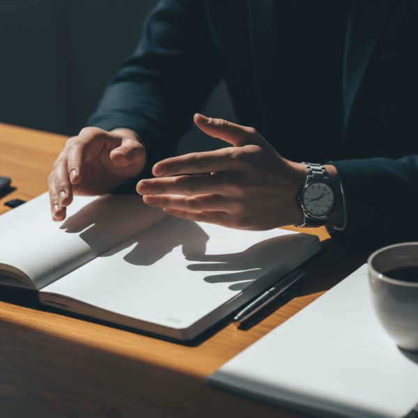Conseiller expliquant les phases du bilan de compétences sur un planning lors d'un accompagnement individuel