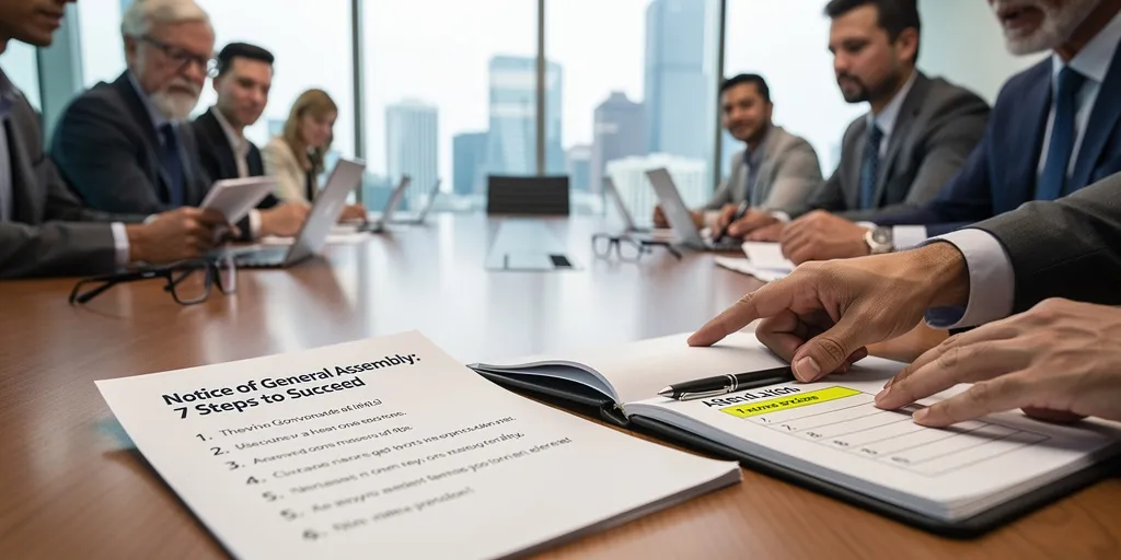 Convocation pour une assemblée générale : les 7 étapes pour réussir
