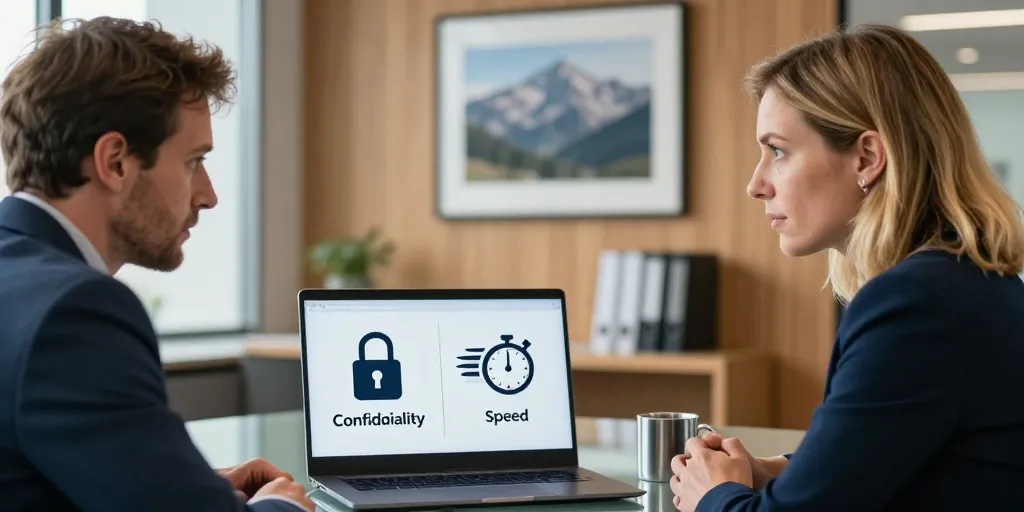 Swisstransfer : la confidentialité ou la rapidité, que choisir ?